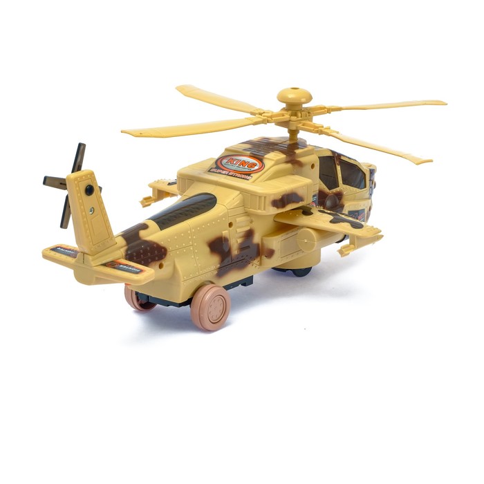 Вертолёт «Кобра», работает от батареек, цвета МИКС - фото 1887758347