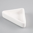 Миска керамическая угловая 75 мл - 9.5×6×2 см, белая - Фото 3
