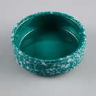 Миска керамическая для грызунов "Брызги" 100 мл 8,5 х 3 см зелёная - фото 9478807