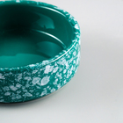 Миска керамическая для грызунов "Брызги" 100 мл 8,5 х 3 см зелёная - Фото 3