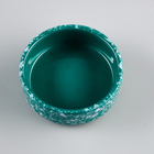 Миска керамическая для грызунов "Брызги" 100 мл 8,5 х 3 см зелёная - фото 9478810