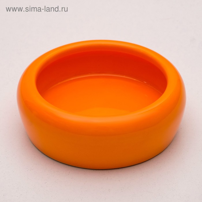Миска керамическая 110 мл, оранжевая - Фото 1