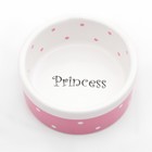 Миска керамическая "Princess" 100 мл  малая 8,5 х 3,5 см, розовая - Фото 3