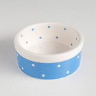 Миска малая Prince, 100 мл, 8.5×3.5 см, керамика, голубая - Фото 3
