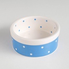 Миска малая Prince, 100 мл, 8.5×3.5 см, керамика, голубая - Фото 4
