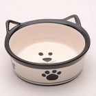 Миска для кошек Пижон «Подмигивающий кот», 200 мл, 11×4.8 см, керамика, белая, чёрная - Фото 4