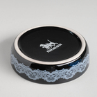 Миска керамическая с орнаментом 200 мл 12 х 3 см, бежево-черная - Фото 5