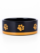 Миска «Черный кот», 300 мл, 12.5×12.5×4.5 см, керамика, черная, жёлтая - Фото 5