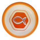 Миска керамическая графическая "Рыба" 250 мл, оранжевая - Фото 2