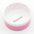 Миска керамическая Princess 400 мл 13×5.5 см, розовая - Фото 4