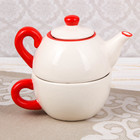 Набор чайный «Русский узор», 2 предмета: чайник 420 мл, чашка 350 мл - Фото 2
