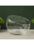 Ваза «Анабель», шаровая с косым резом, 1.5 л, 19×14.5 см, стекло, МИКС прозрачная - Фото 2