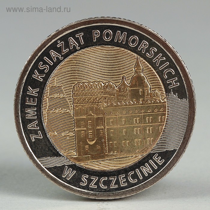 Монета "5 злотых 2016 Польша Замок Поморских Князей в Щецине" - Фото 1
