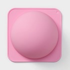 Форма для выпечки Доляна «Полусфера», силикон, 13.5×6 см, внутренний d=11.7 см, розовая - Фото 3