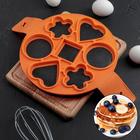 Форма для яичницы и блинов 40х23 см "Ози. Фигуры", цвета МИКС - Фото 1