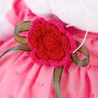 Мягкая игрушка «Ли-Ли BABY», в платье с вязаным цветочком, 20 см - Фото 3