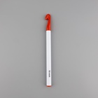 Крючок для вязания, d=10 мм, 15 см, цвет белый/красный - Фото 2