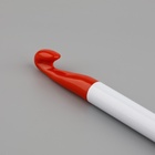 Крючок для вязания, d=10 мм, 15 см, цвет белый/красный - Фото 4