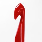Крючок для вязания, d = 15 мм, 17 см, цвет белый/красный - Фото 2