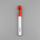 Крючок для вязания, d = 15 мм, 17 см, цвет белый/красный - Фото 2