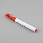 Крючок для вязания, d = 15 мм, 17 см, цвет белый/красный - Фото 3