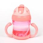 Поильник детский с силиконовой трубочкой, 200 мл., с ручками, цвета МИКС - Фото 5
