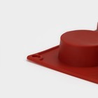 Форма для выпечки Доляна «Фигуры.Круг», силикон, 29×17×2 см, 15 ячеек (d=4.2 см), коричневая - Фото 5