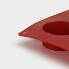 Форма для выпечки Доляна «Фигуры.Круг», силикон, 29×17×2 см, 15 ячеек (d=4,2 см), цвет МИКС - Фото 6