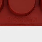 Форма для выпечки Доляна «Фигуры.Круг», силикон, 29×17×2 см, 15 ячеек (d=4.2 см), коричневая - Фото 7