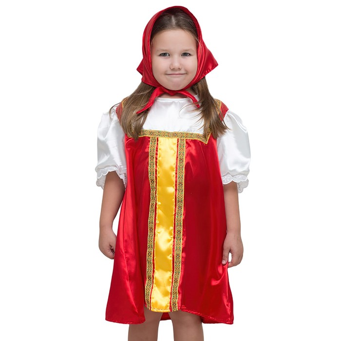 Карнавальный костюм "Плясовой", цвет красный, 5-7 лет, рост 122-134  2355 - Фото 1