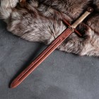 Сувенирное деревянное оружие "Меч", 58 см, массив бука - Фото 1