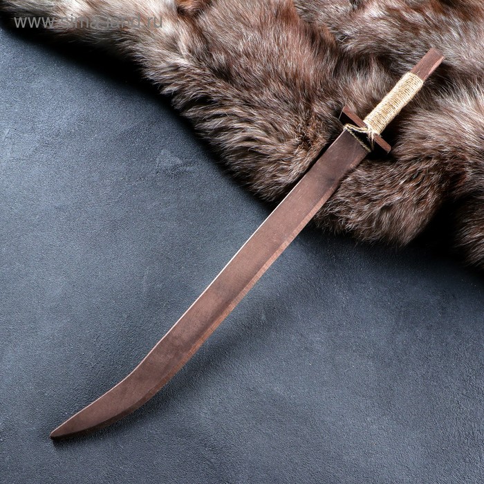Сувенирное деревянное оружие "Сабля", 63 см, массив бука - Фото 1