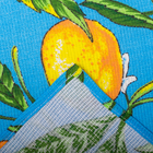 Полотенце вафельное набивное "Лимон", синий 40х70 см 160 гр/м хлопок - Фото 3