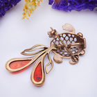 Брошь «Янтарь» рыбка золотая, цвет МИКС в бронзе - Фото 3