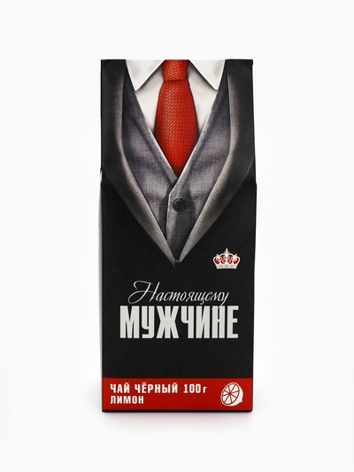 Чай подарочный «Настоящему мужчине», вкус: лимон, 100 г