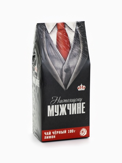 Чай подарочный «Настоящему мужчине», вкус: лимон, 100 г