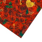 Бумага упаковочная глянцевая «Розы для тебя» 70 х 100 см - фото 16240799