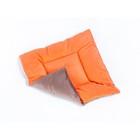 Подушка на стул квадратная 45х45см, высота 5см, велюр коричневый, оранжевый, синт. волокно - Фото 2