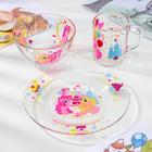 Набор Hasbro My Little Pony, 3 предмета: кружка 250 мл, салатник d=13 см, тарелка 19,5 см, в подарочной упаковке - Фото 1