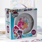 Набор Hasbro My Little Pony, 3 предмета: кружка 250 мл, салатник d=12,8 см, тарелка 19,3 см, в подарочной упаковке - фото 4584732