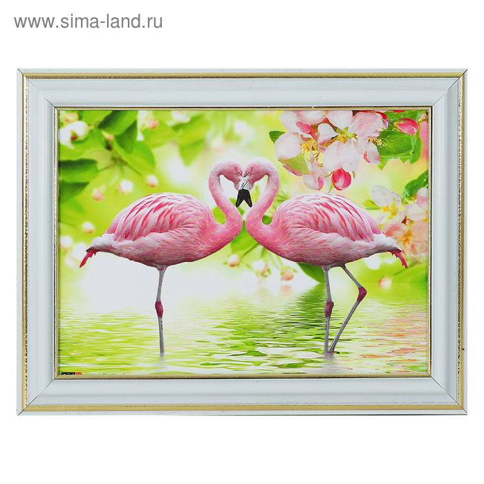 Картина "Розовый фламинго" 21*16 м - Фото 1