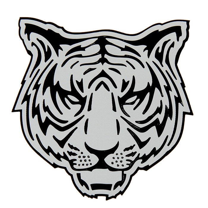 Наклейка на авто светоотражающая "Тигр" - Фото 1