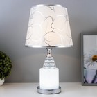 Лампа настольная "Кракелюр" Е27 220В низ с подсветкой 43х25х25 см - фото 24450596