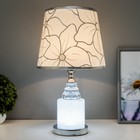 Лампа настольная "Кракелюр" Е27 220В низ с подсветкой 43х25х25 см - фото 24450597