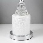 Лампа настольная "Кракелюр" Е27 220В низ с подсветкой 43х25х25 см - фото 24450598