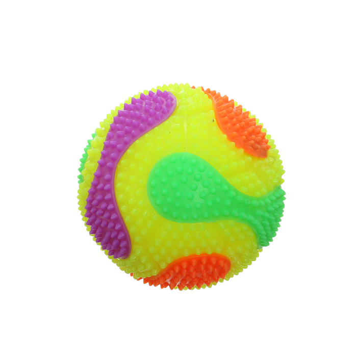 Мяч «Спорт», световой, с пищалкой, цвета МИКС - фото 1884818890