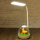 Лампа настольная сенсор 3 режима LEDх20 6W USB АКБ "Птица на лугу"низ светится 50х11х10см - Фото 2