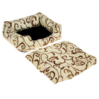 Лежанка "Пухлик" № 1 "Happy Friends" Белый шоколад (бязь), 60 х 50 х 18 см - Фото 3