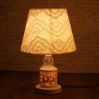 Лампа настольная "Лотосы" Е27 220В низ с подсветкой 38х25х25 см - Фото 2