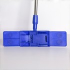 Швабра для мытья пола плоская Доляна «Ocean», насадка из микрофибры 44×15 см, телескопическая стальная ручка 78-118 см - Фото 4